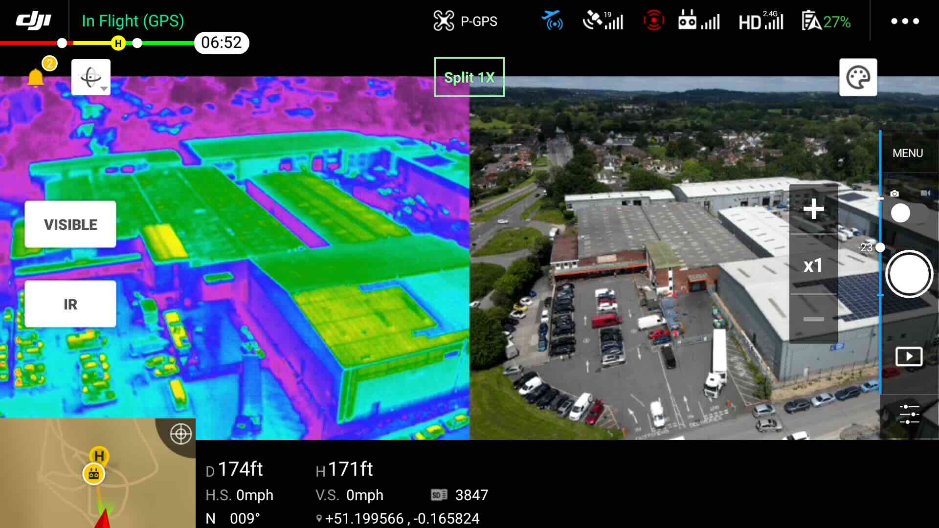 capturing the infrared images with drone tech