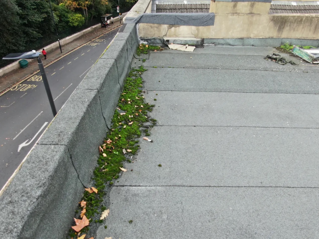 Drone survey London gutter inspection commercial property Herne Hill SE24