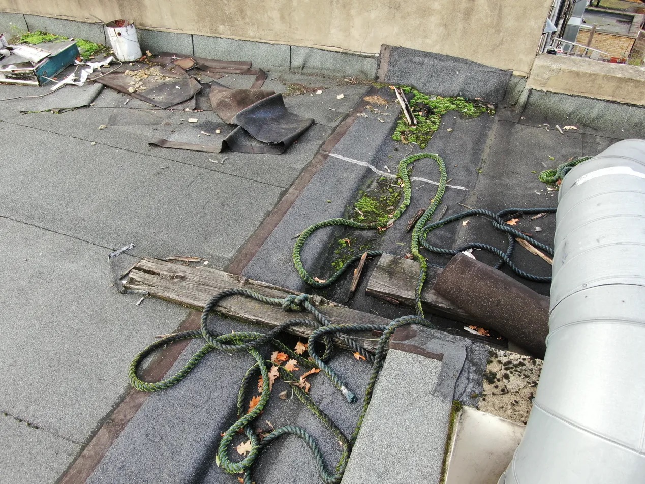Drone survey London safety hazard documentation roof debris Herne Hill SE24
