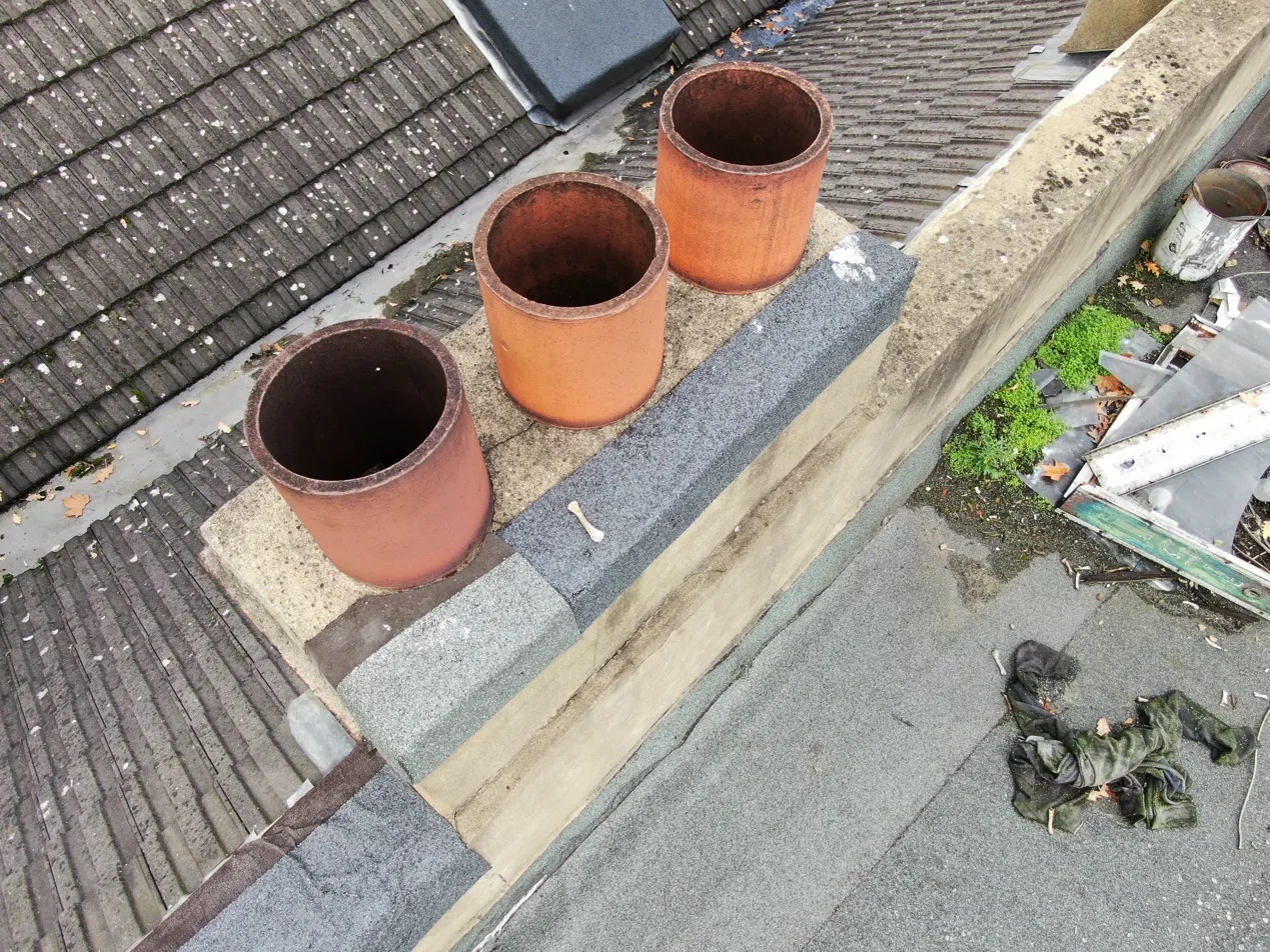 Drone survey London HVAC system inspection chimney stacks Herne Hill SE24
