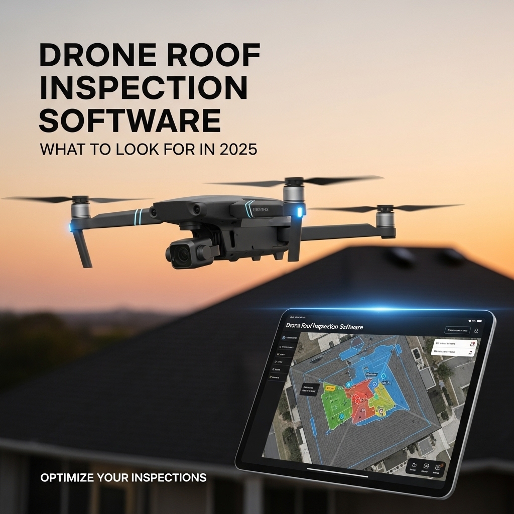 Drone performing a roof inspection using high-resolution camera during a property survey in the UK